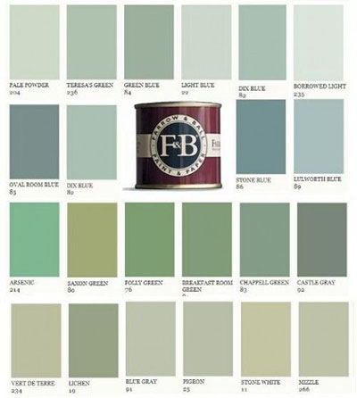 Farrow and Ball colours